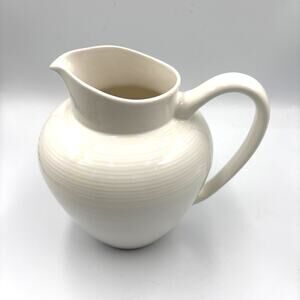 White Ceramic Art Deco Pitcher Jug P Home Portugal
